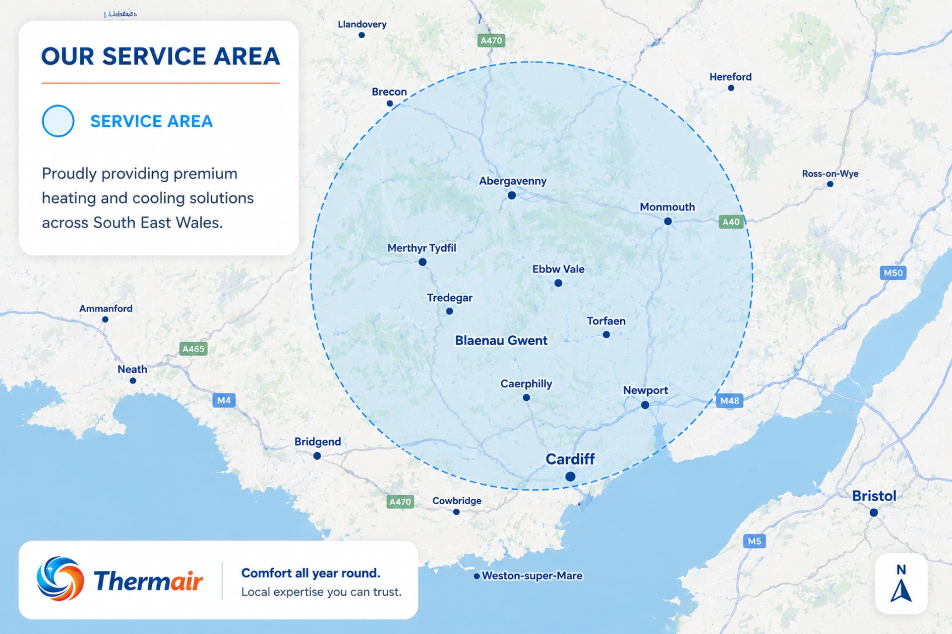 Thermair Coverage Area